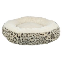 Trixie Trixie hondenmand leo soft rond pluche creme / panterprint