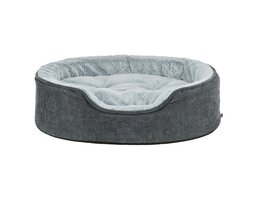 Trixie Trixie vital hondenmand lino soft ovaal grijs / lichtgrijs