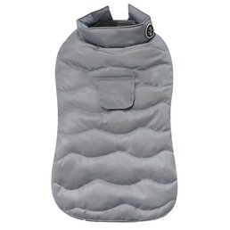 Croci Croci hondenjas padded eco leaves gerecycled grijs