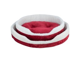 Trixie Trixie xmas hondenmand nevio rond rood / wit