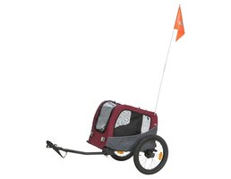 Trixie Trixie hondenfietskar grijs / rood