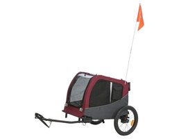 Trixie Trixie hondenfietskat grijs / rood