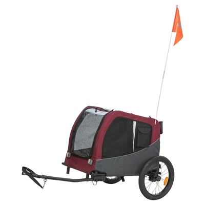 Trixie Trixie hondenfietskat grijs / rood