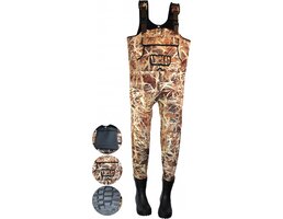 Waadpak Neoprene maat 42/43 camouflage "wetland" inclusief reparatie set