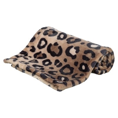 Trixie Trixie hondendeken leo softpluche panterprint bruin