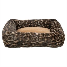 Trixie Trixie hondenmand leo hoekig panterprint bruin