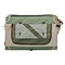 Trixie Trixie kennel comfy bench stof / reismand olijfgroen / beige