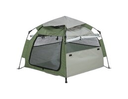 Trixie Trixie hondentent pop-up olijfgroen / beige