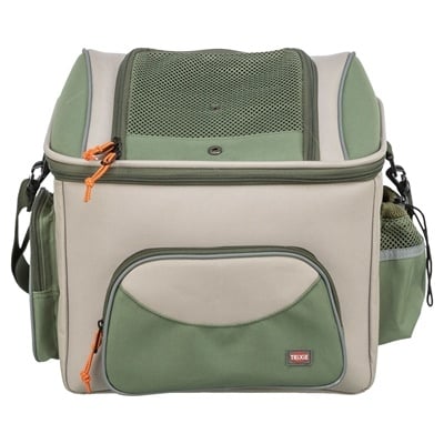 Trixie Trixie fietsmand voor stuur polyester olijfgroen / beige