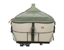 Trixie Trixie fietsmand voor bagagedrager polyester olijfgroen / beige