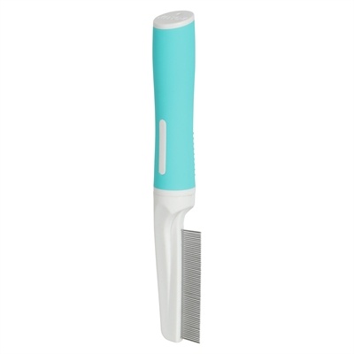Zolux Zolux anah vlooienkam alle vachttype puppy blauw / wit