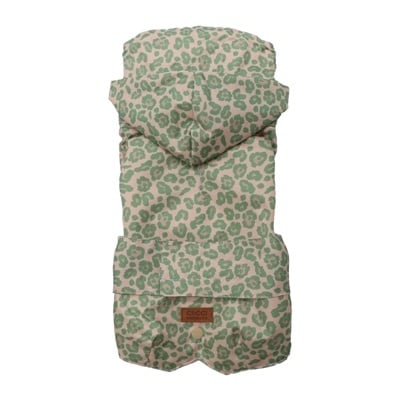 Croci Croci hondenjas regenjas nature panterprint beige / groen