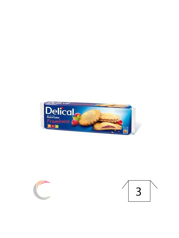 Delical Delical Nutra'Cake biscuits FRAMBOISE - par 9pc