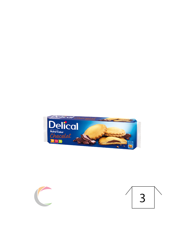 Delical Delical Nutra'Cake biscuits CHOCOLAT- par 9pc