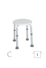 ADhome Tabouret de douche avec assise ronde