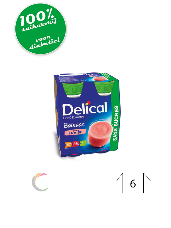 Delical Delical HP HC Fraise - édulcorée - par 4pcs