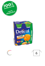 Delical Delical - Orange - édulcorée - par 4pcs