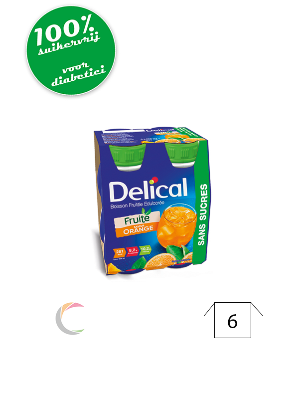 Delical Delical - Orange - édulcorée - par 4pcs