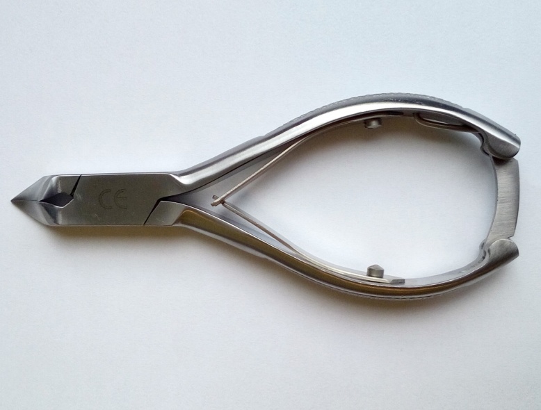 Nageltang kopknipper gebogen 14cm