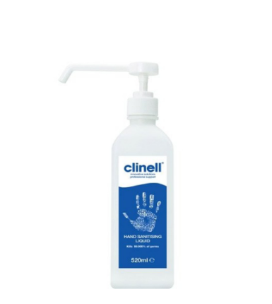 Clinell Clinell handontsmetting 520 ml met vernevelpomp 75%