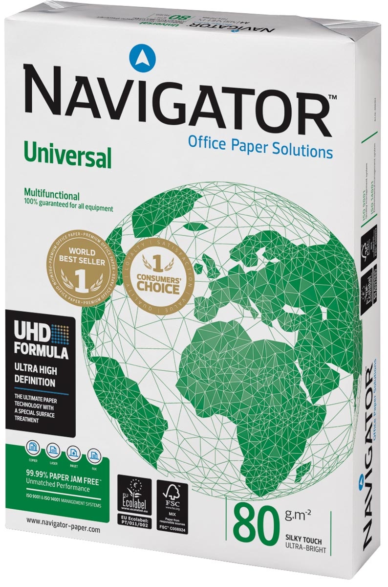 Navigator Universal papier d'impression, ft A4, 80 g -paquet de 500 feuilles