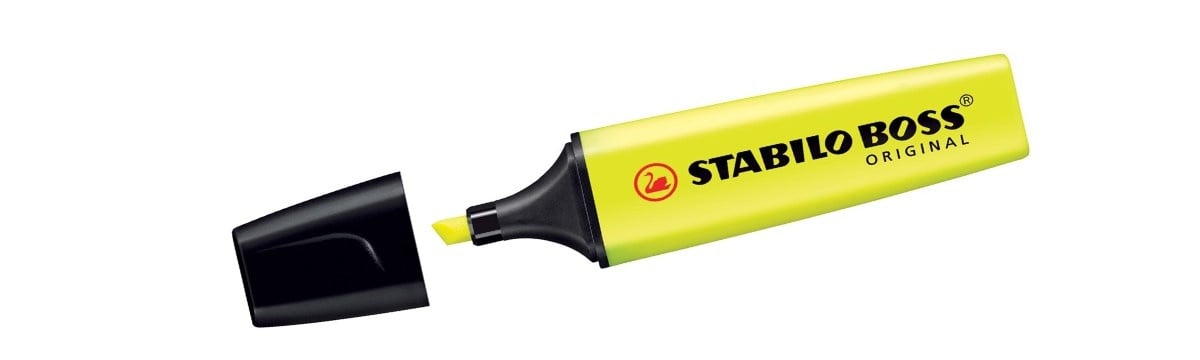 Fluo surligneur - Stabilo Boss - Jaune - Cumerco