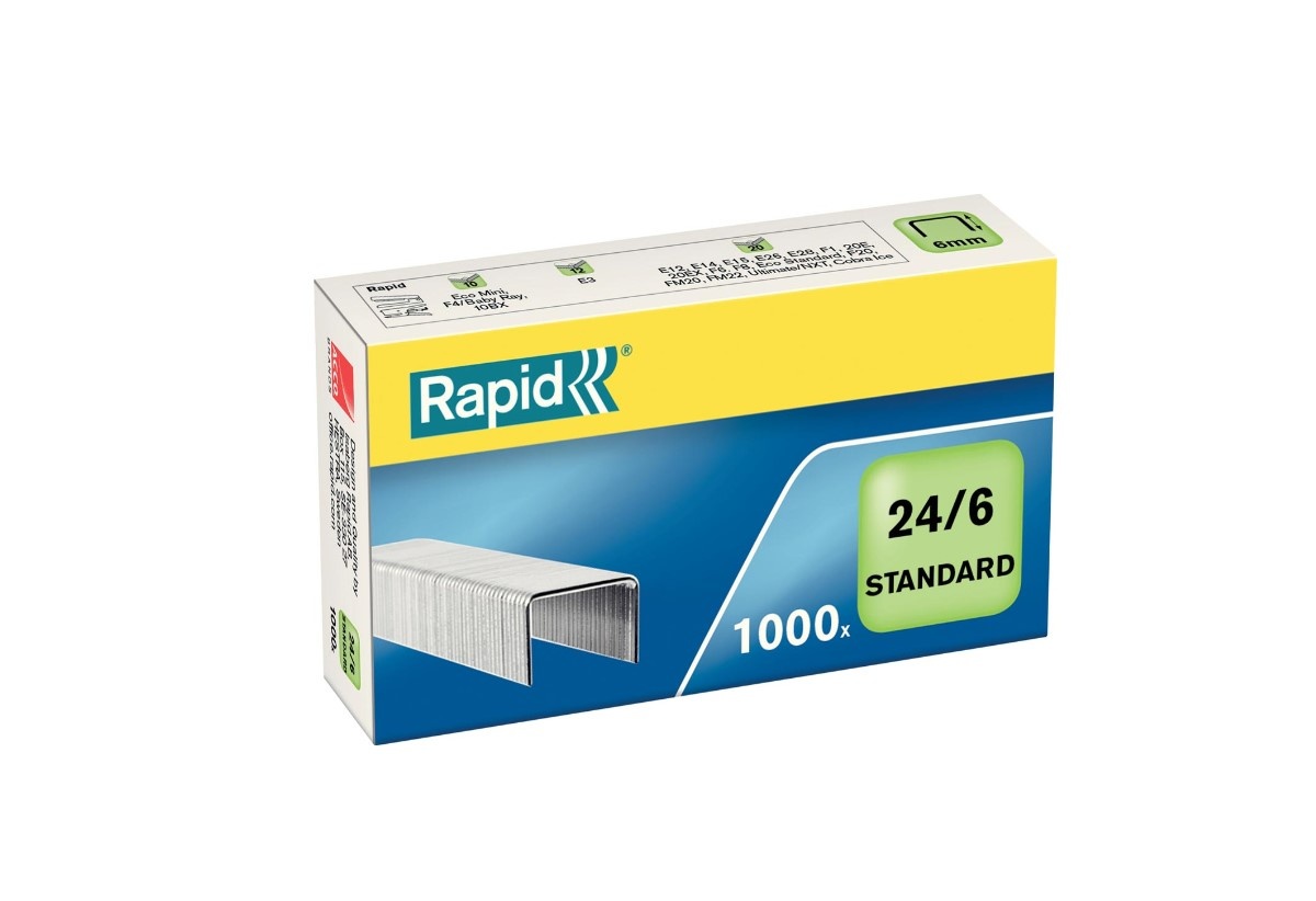 Rapid nietjes 24/6 - doos van 1000 nietjes