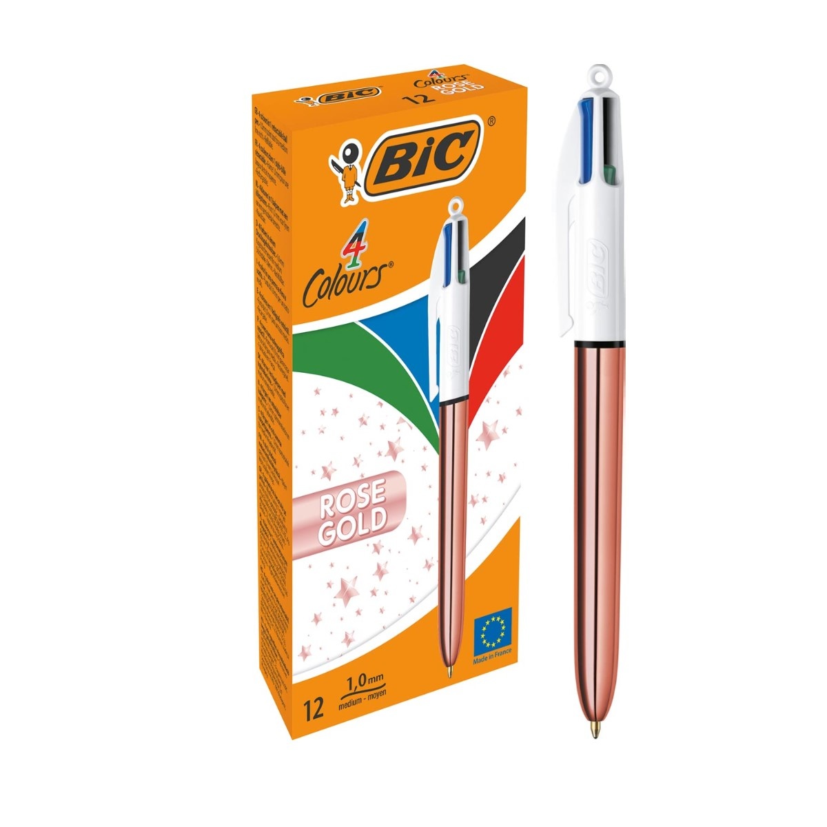 Bic stylo bille 4 Colour Rose Gold