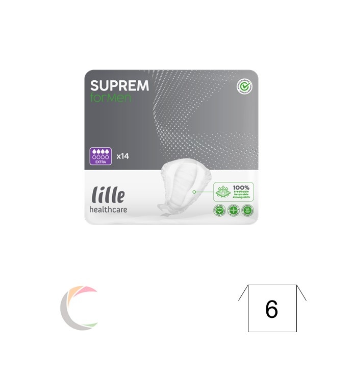 Lille Healthcare SupremForMen EXTRA - HEREN - inlegluier per 28st