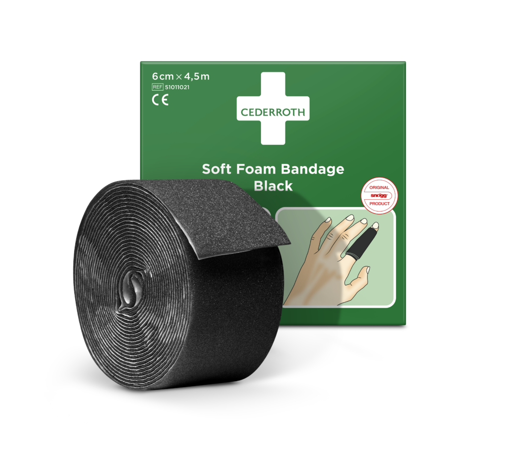 Cederroth Soft foam bandage noir