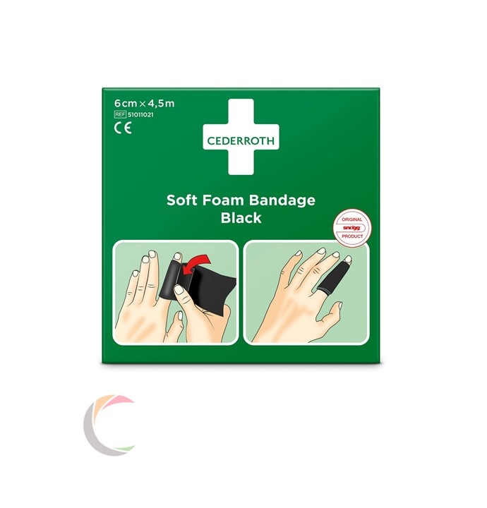 Cederroth Soft foam bandage noir