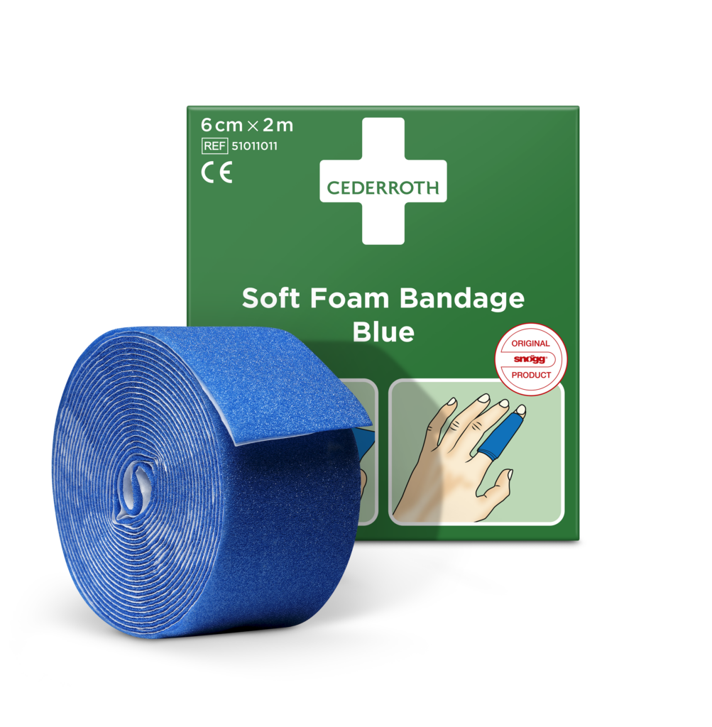 Cederroth Soft foam bandage blauw