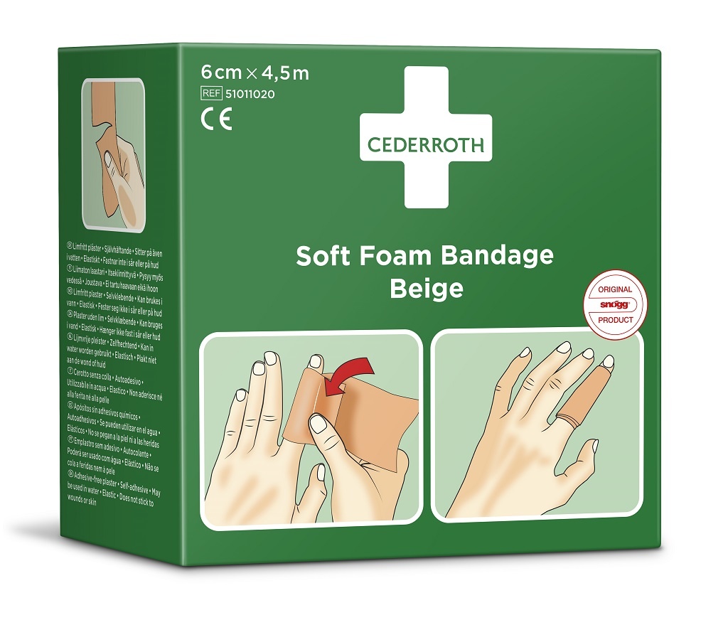 Cederroth Soft foam bandage beige