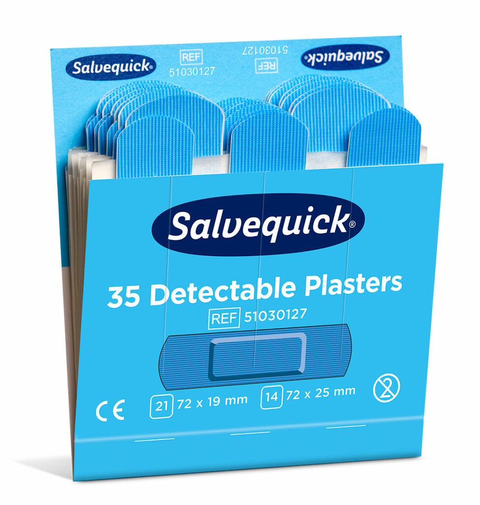 Salvequick Detecteerbare pleister blauw - per 35stuks