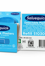 Salvequick Detecteerbare pleister blauw vingertop - per 30stuks