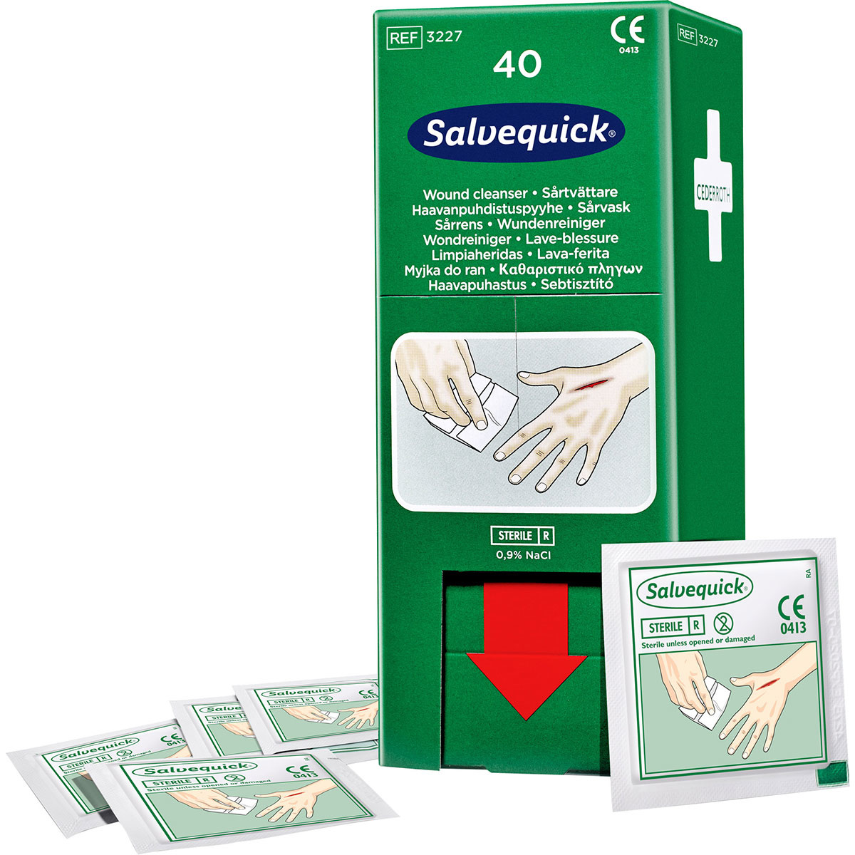 Salvequick Wound Cleanser - 40pcs