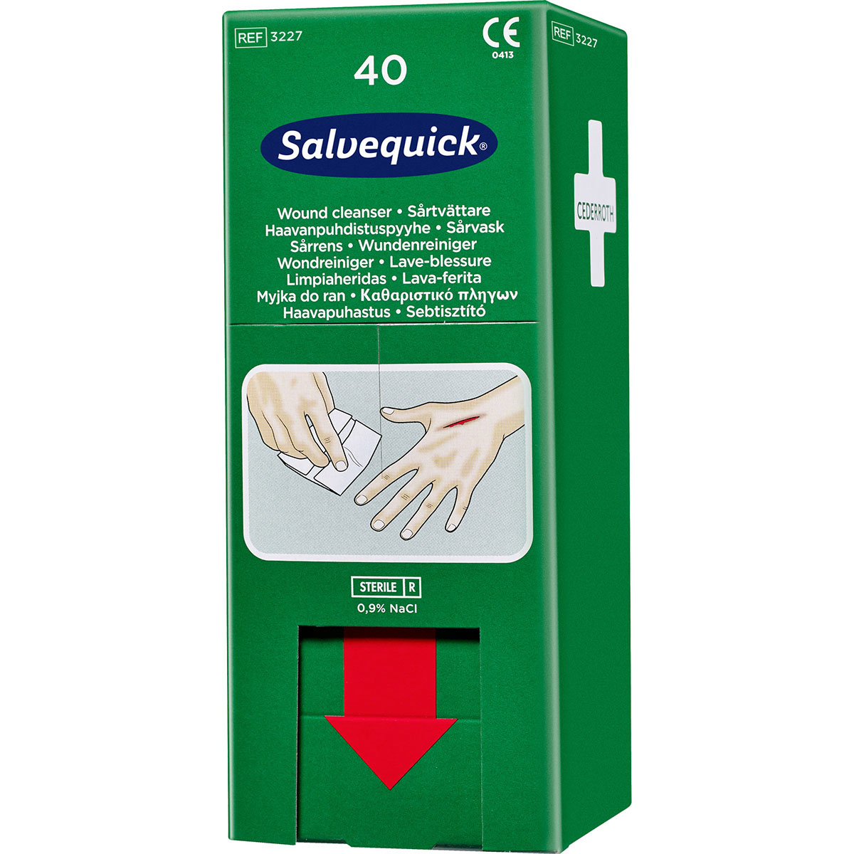 Salvequick Wound Cleanser - 40pcs