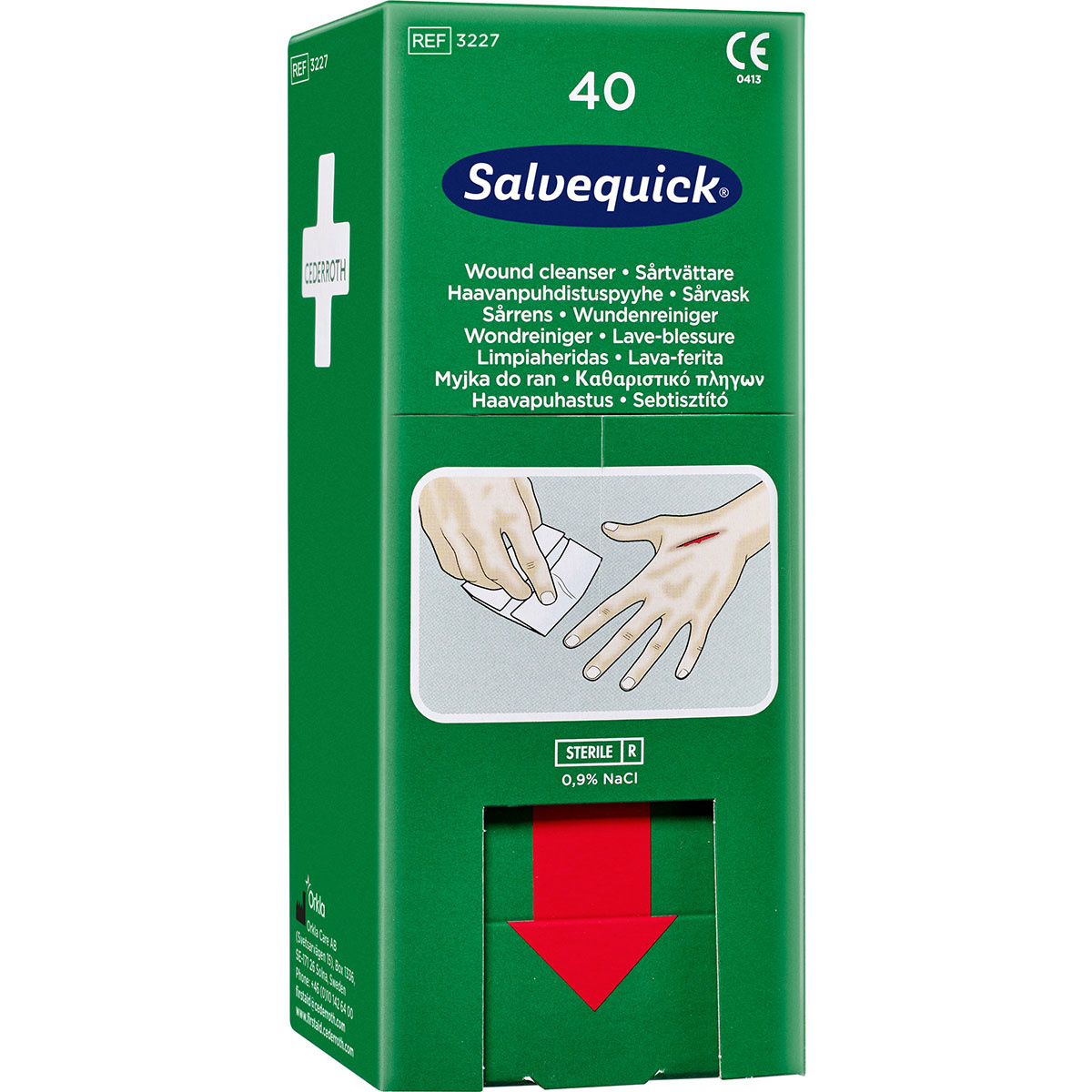 Salvequick Wound Cleanser - 40pcs