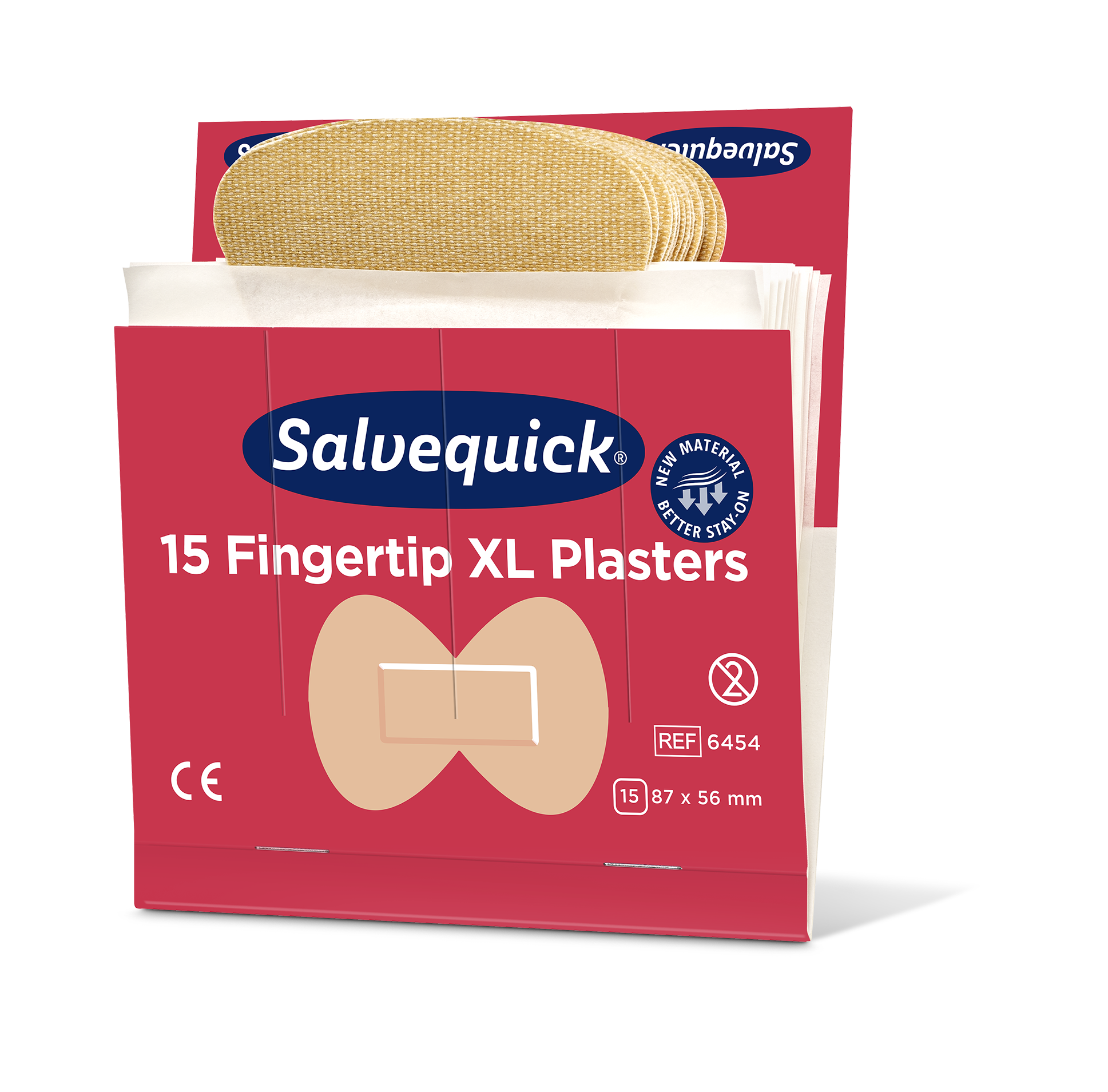 Salvequick Textielpleister vingertop - per pak van 15stuks