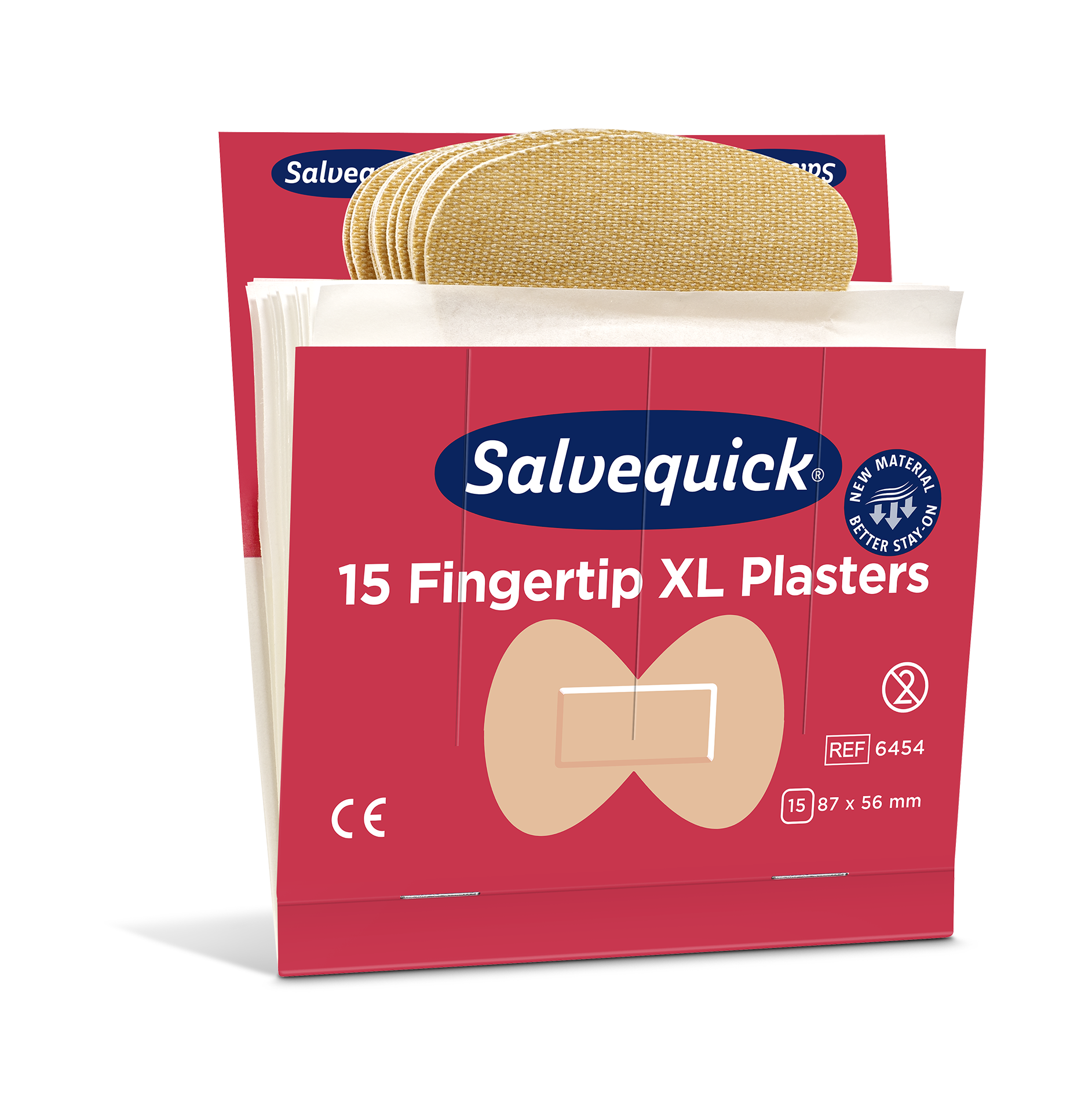 Salvequick Textielpleister vingertop - per pak van 15stuks