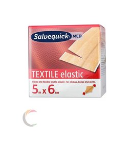 Salvequick Textielpleister elastisch 5m x 6cm