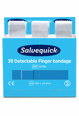 Salvequick Blauw detecteerbare pleister lang - per pak van 39stuks - Horeca