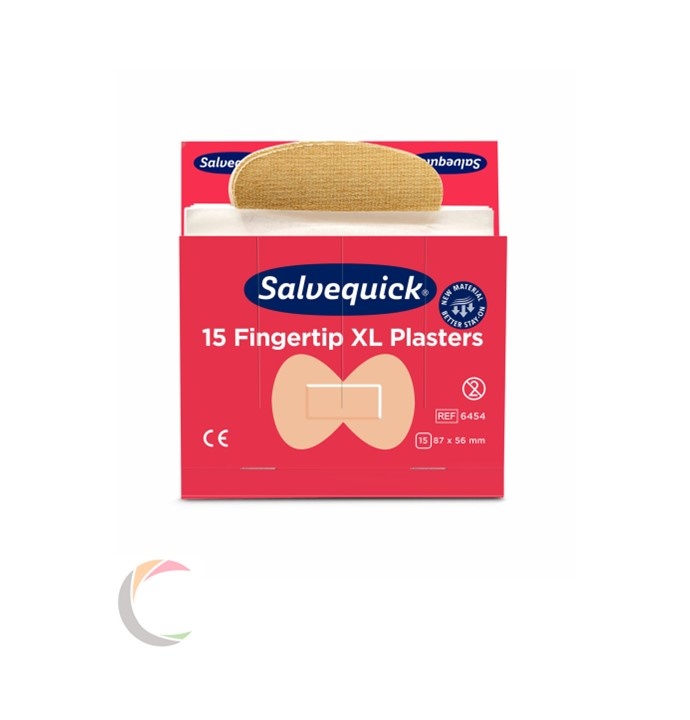 Salvequick Textielpleister vingertop - per pak van 15stuks