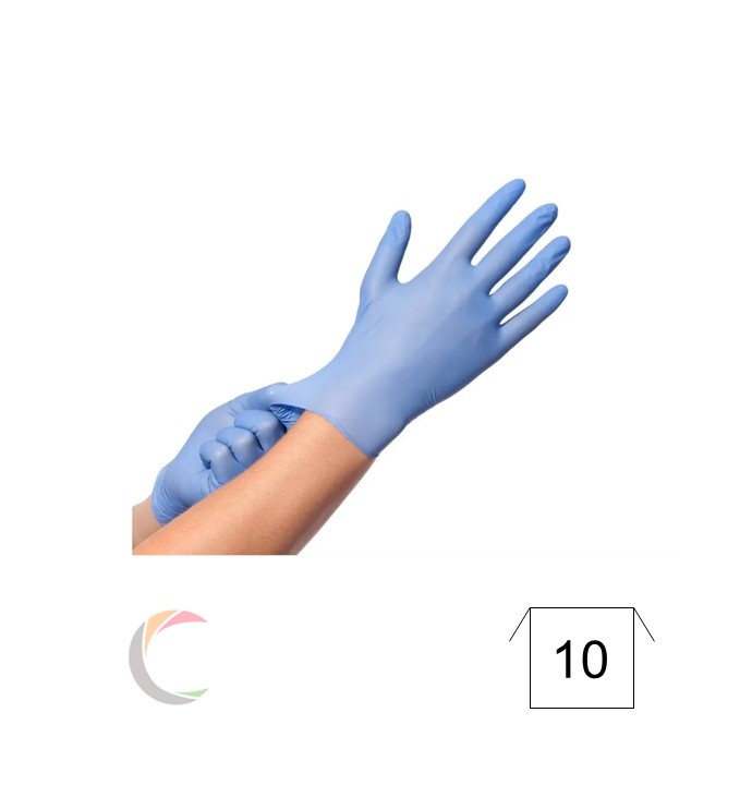 Gants d'examen nitrile - par boîte de 100pcs