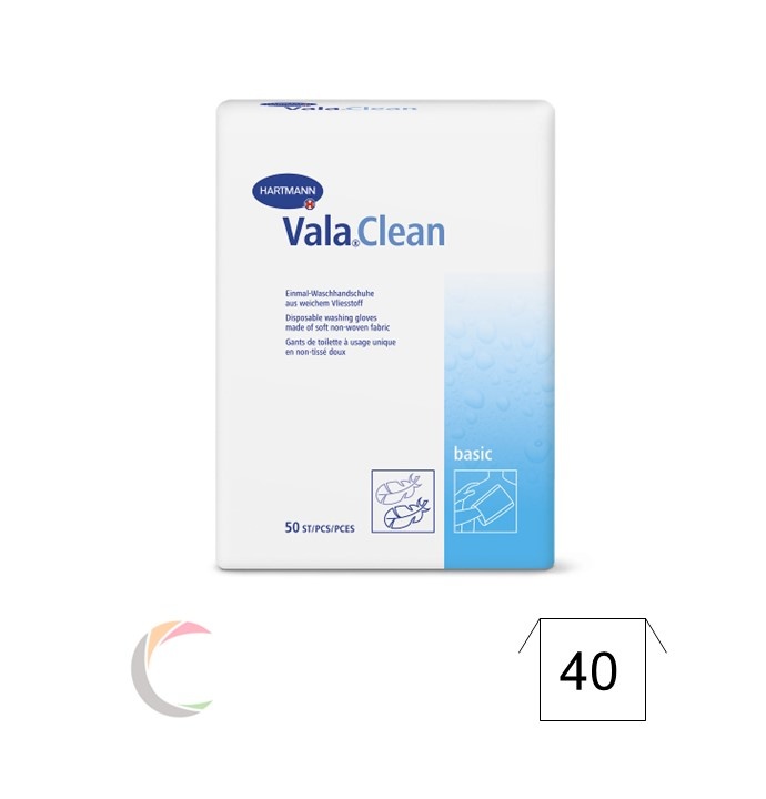 Hartmann Valaclean  basic - washandjes voor éénmalig gebruik - pak van 50st