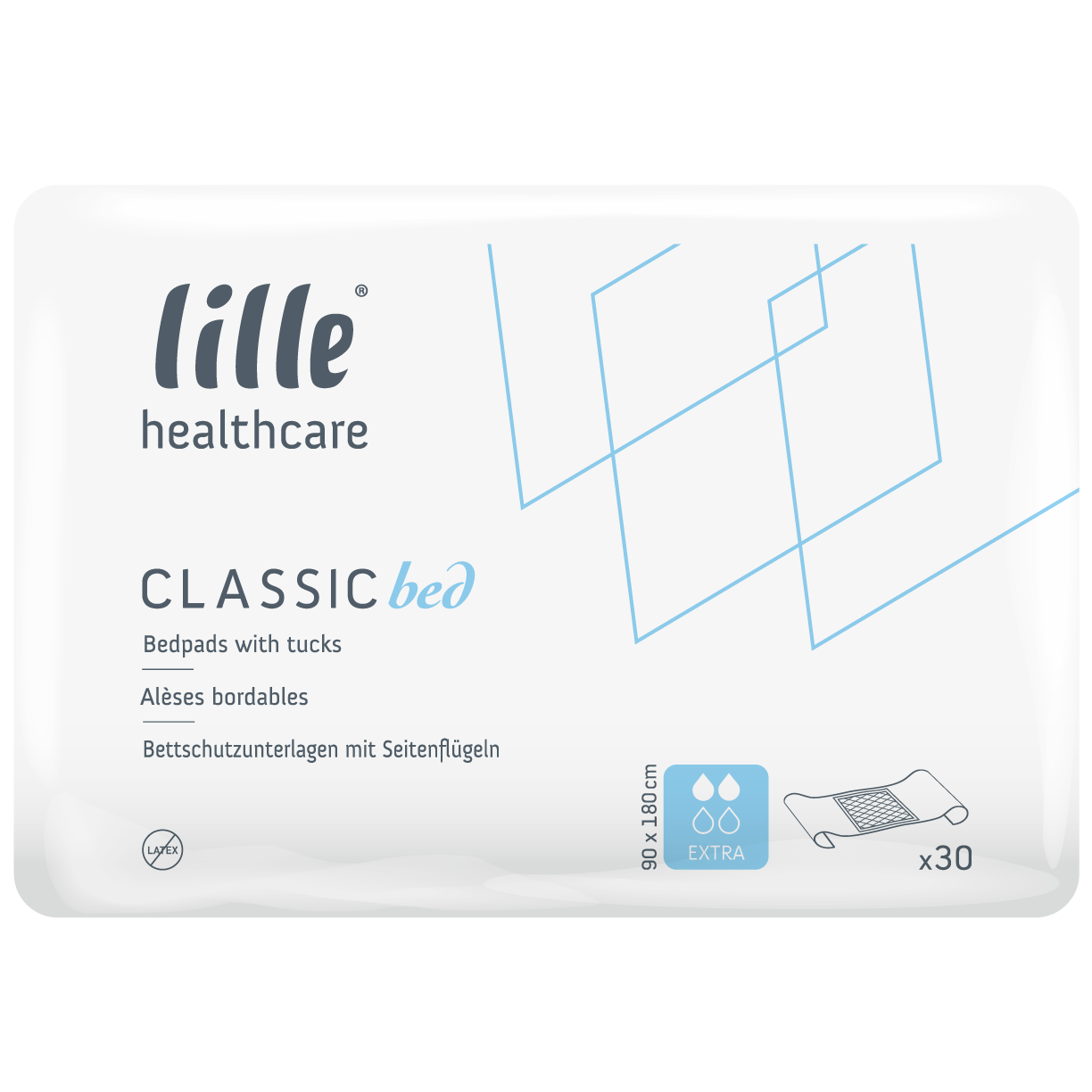 Lille Healthcare ClassicBed EXTRA aléses par 35