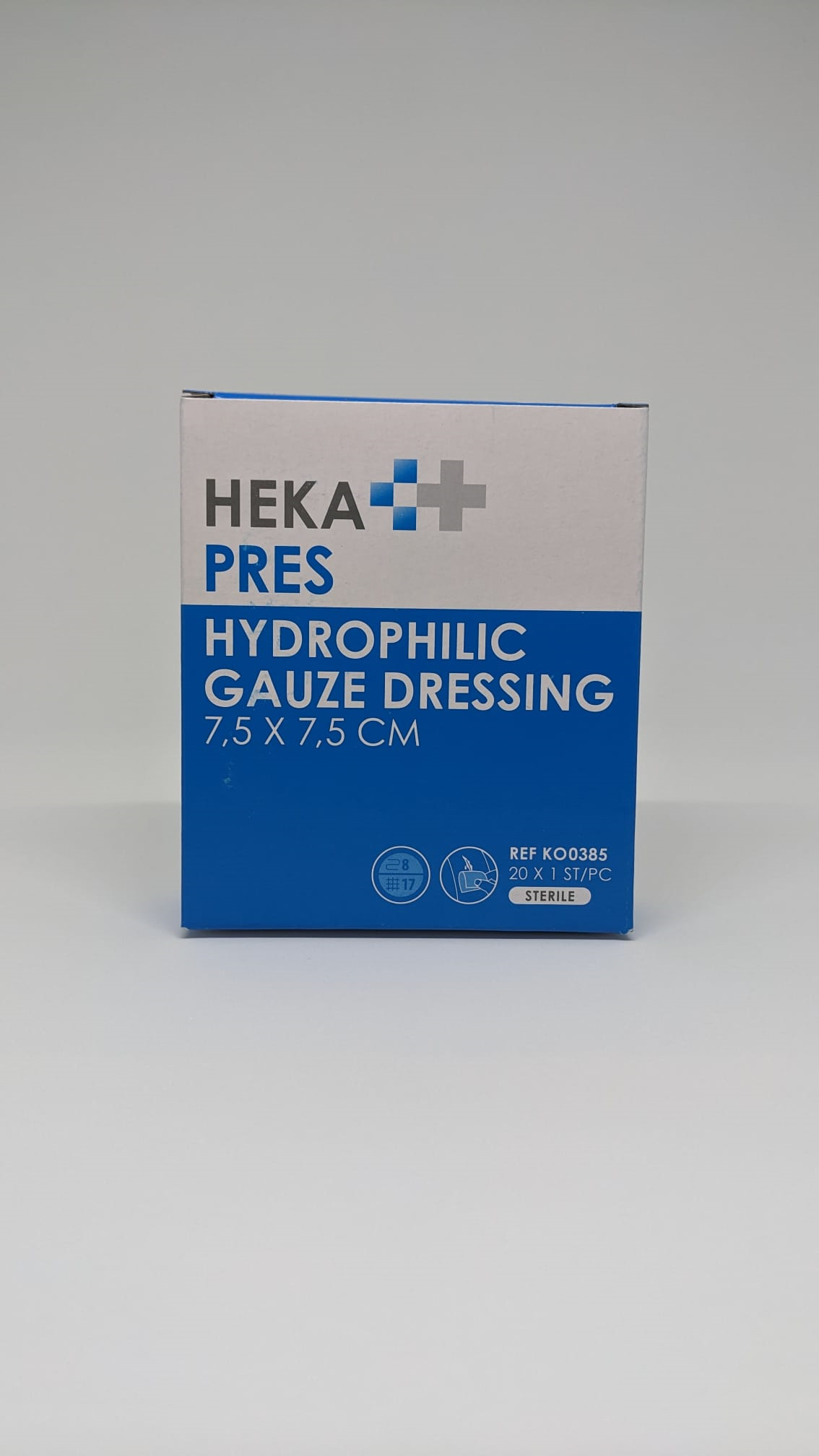 Heka Heka Pres compresse de gaz 7,5cm x 7,5cm - par boîte de 20pcs