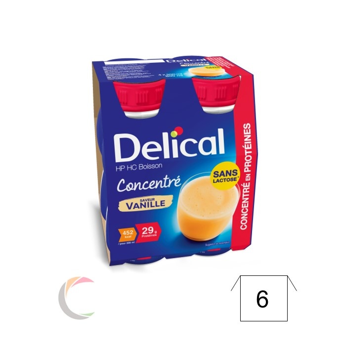 Delical Delical Boisson concentré - Vanille - par 4pcs