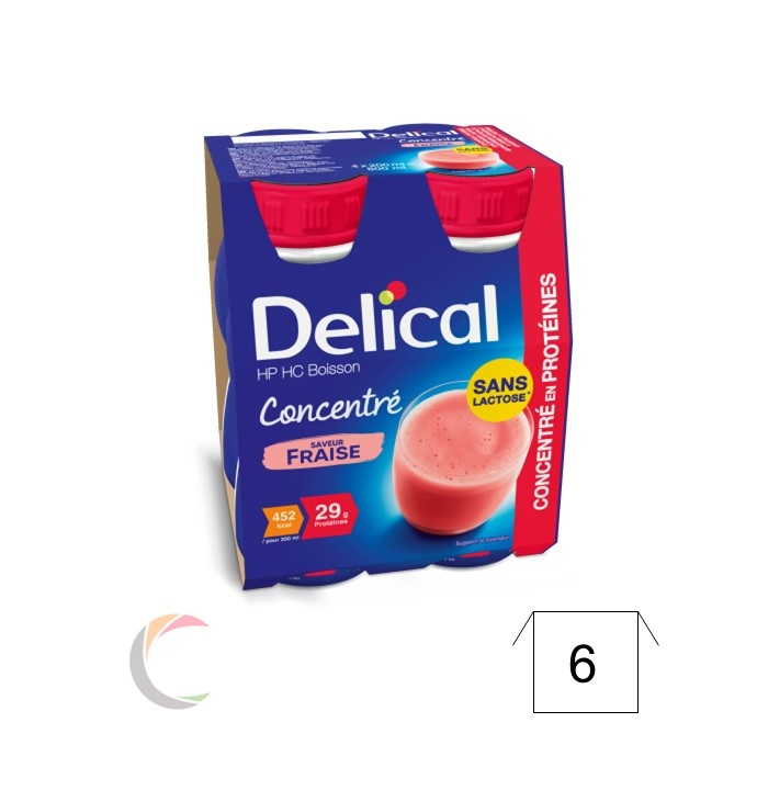 Delical Delical Boisson concentré - Fraise - par 4pcs