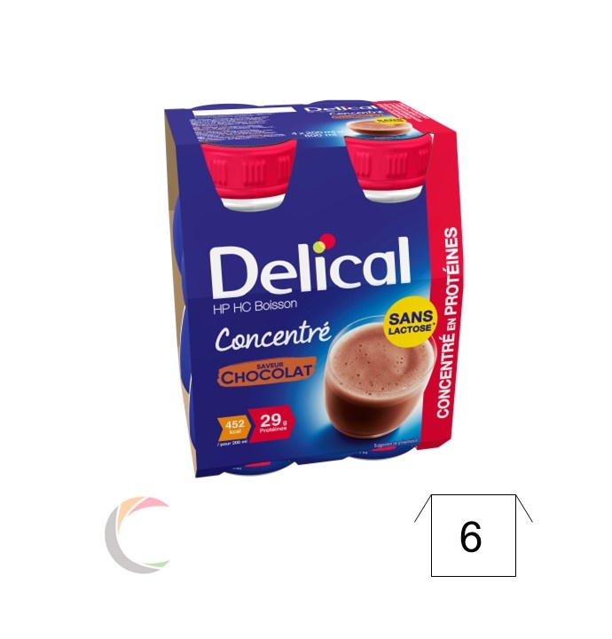 Delical Delical Geconcentreerde drank - Chocolade - pak van 4st